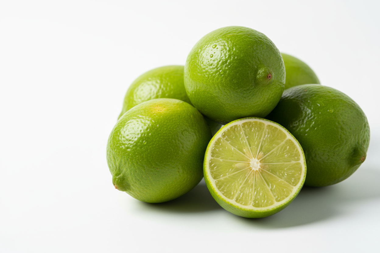 limes white background